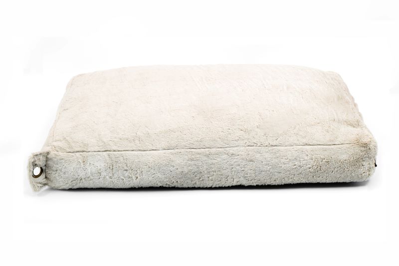 Supersoft Kuschel-Hundeboxkissen - Hellgrau - in Größe M & L