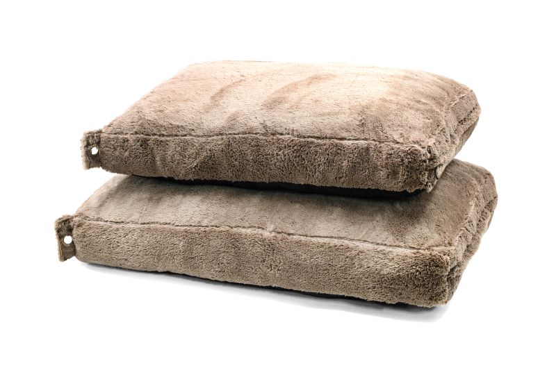 Supersoft Kuschel-Hundeboxkissen - Dunkelbraun - in Größe M und L