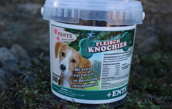 Fleischknochies mit Ente - 500g